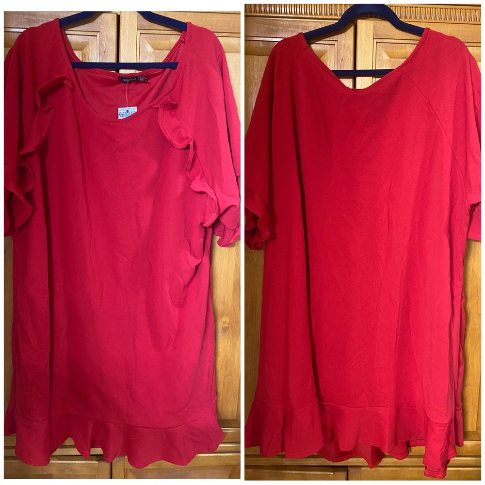 ❤️ Ruffle Shift Dress ❤️ - Picture 3 of 6